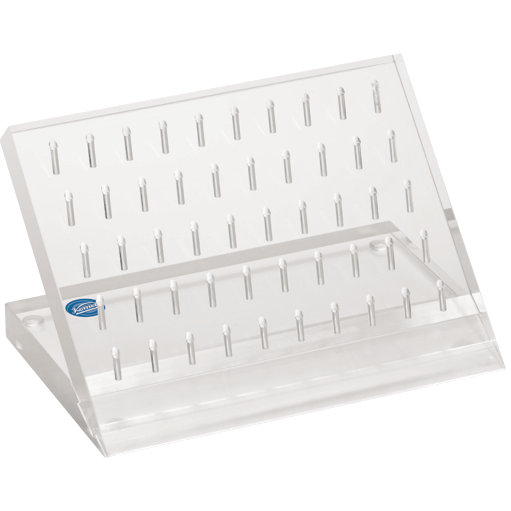 Komet Jewellery Tools , Instrumentenständer, Werkzeugständer aus Plexiglas, 50 Bohrungen