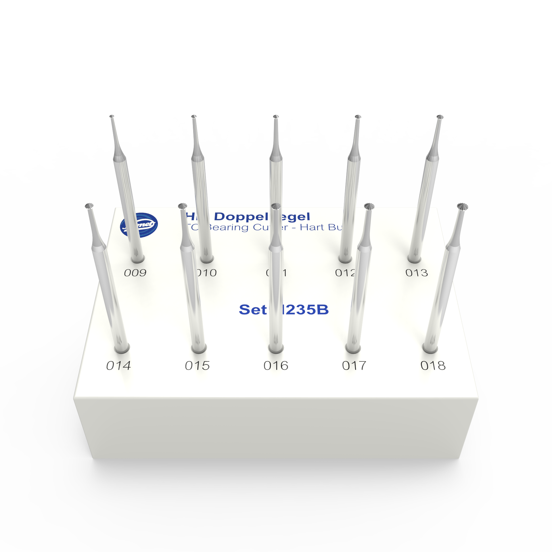 TD3592 | TC BEARING CUTTER HART BUR H253B SET