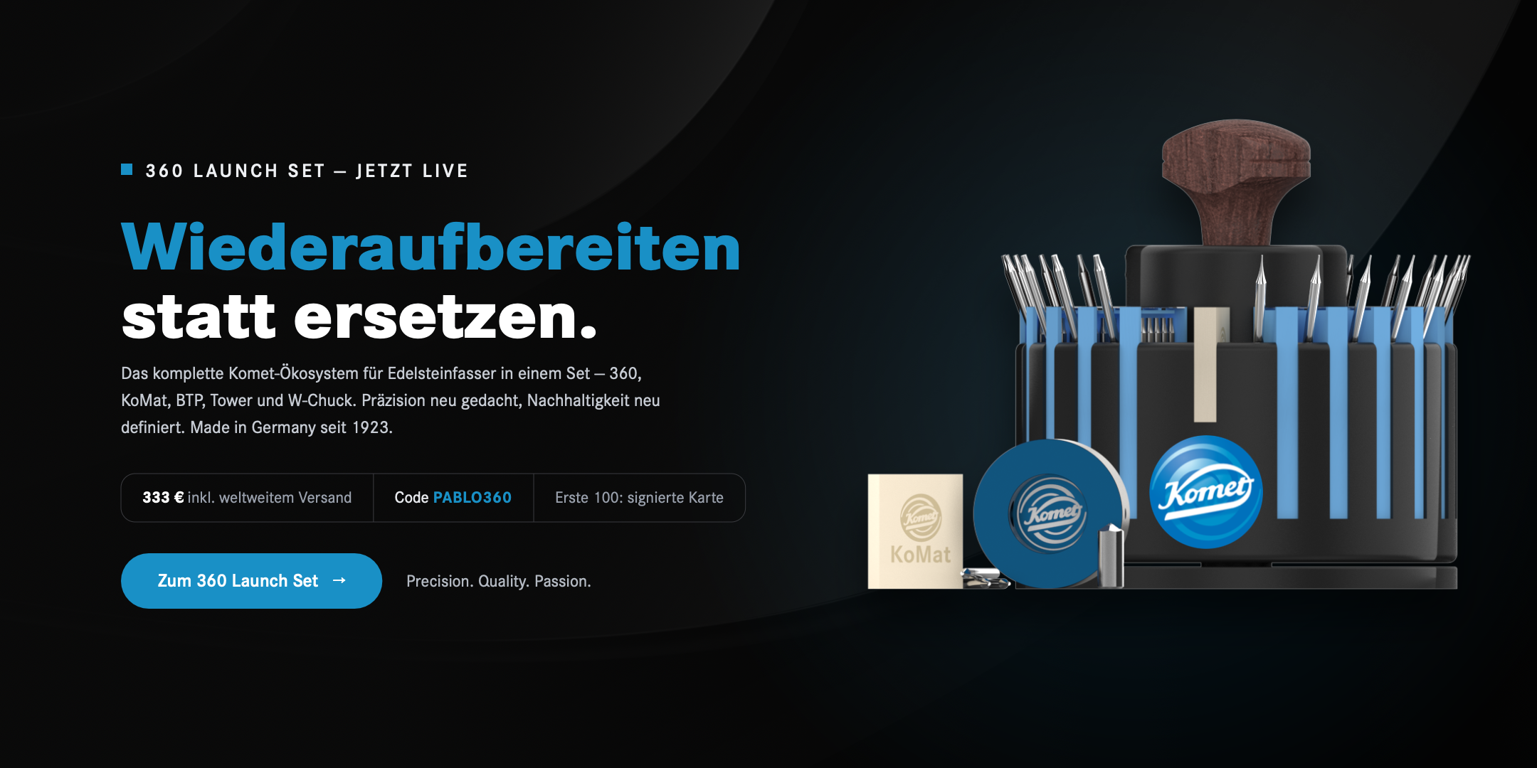 Komet 360 Launch Set - Wiederaufbereiten statt ersetzen