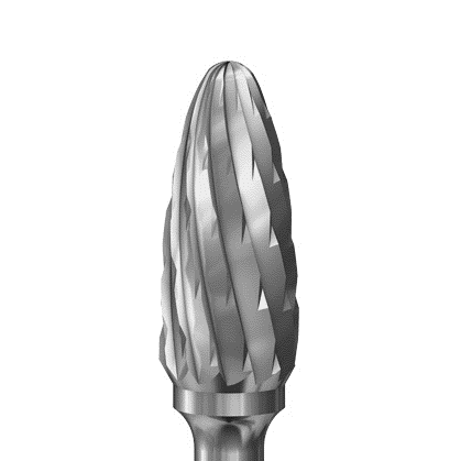 Komet Jewellery Tools , Hartmetall Fräser, Sicherheitsverzahnung mit Linksdrall